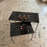 Vintage ceramic nesting tables