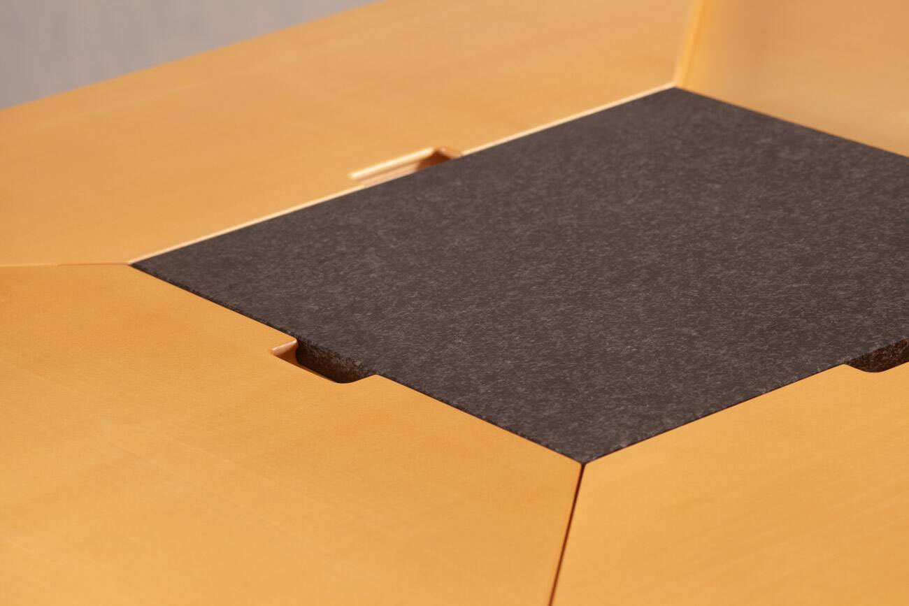 Postmodern Cirkante dining table by Bob Van Den Berghe for Tranekaer, Denmark, 1990s