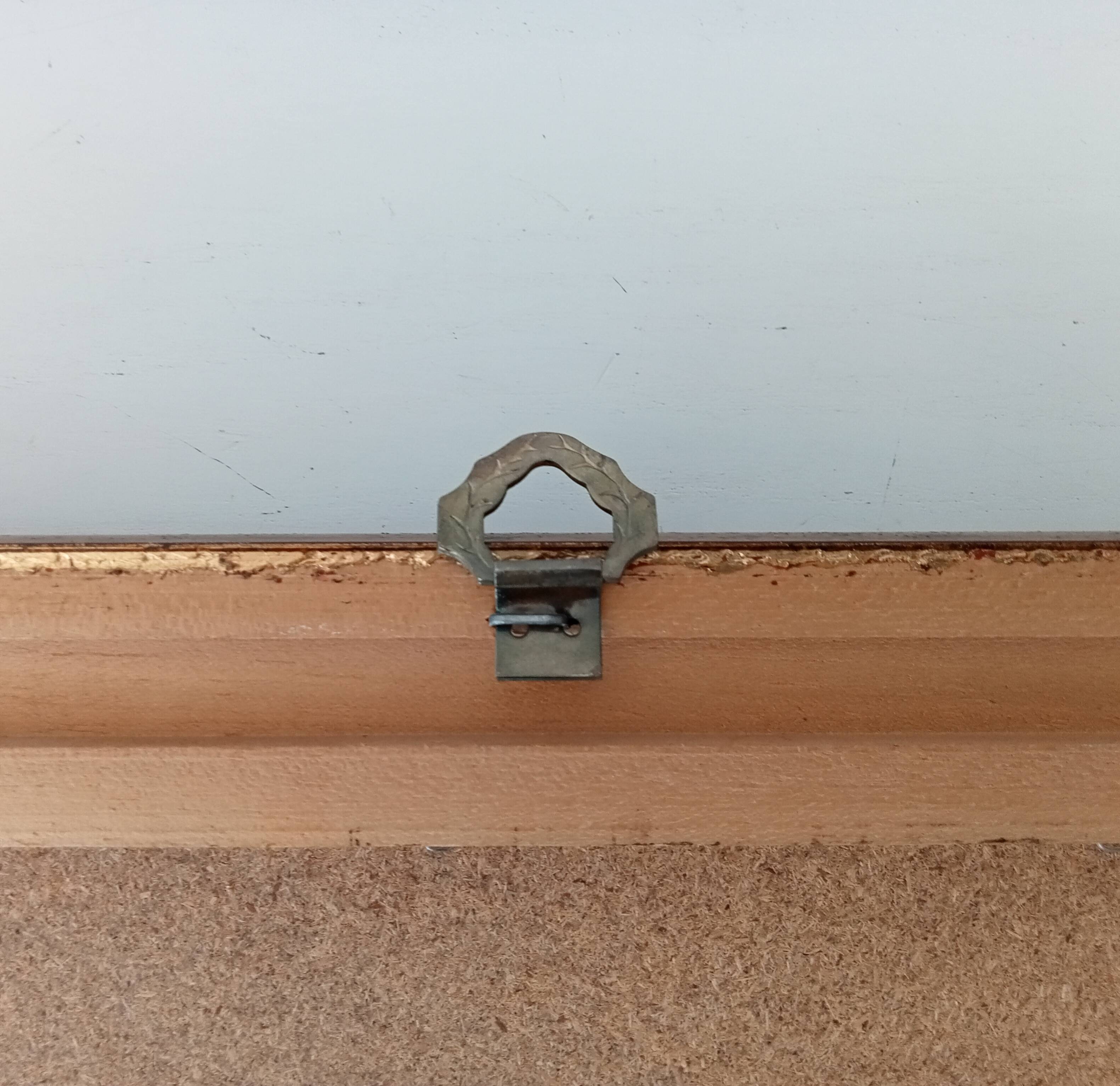 Vintage gold mirror beveled glass 47.5*37.5