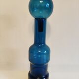 Bouteille en verre bleue
