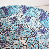 Large ceramic dish Fat lava Vallauris