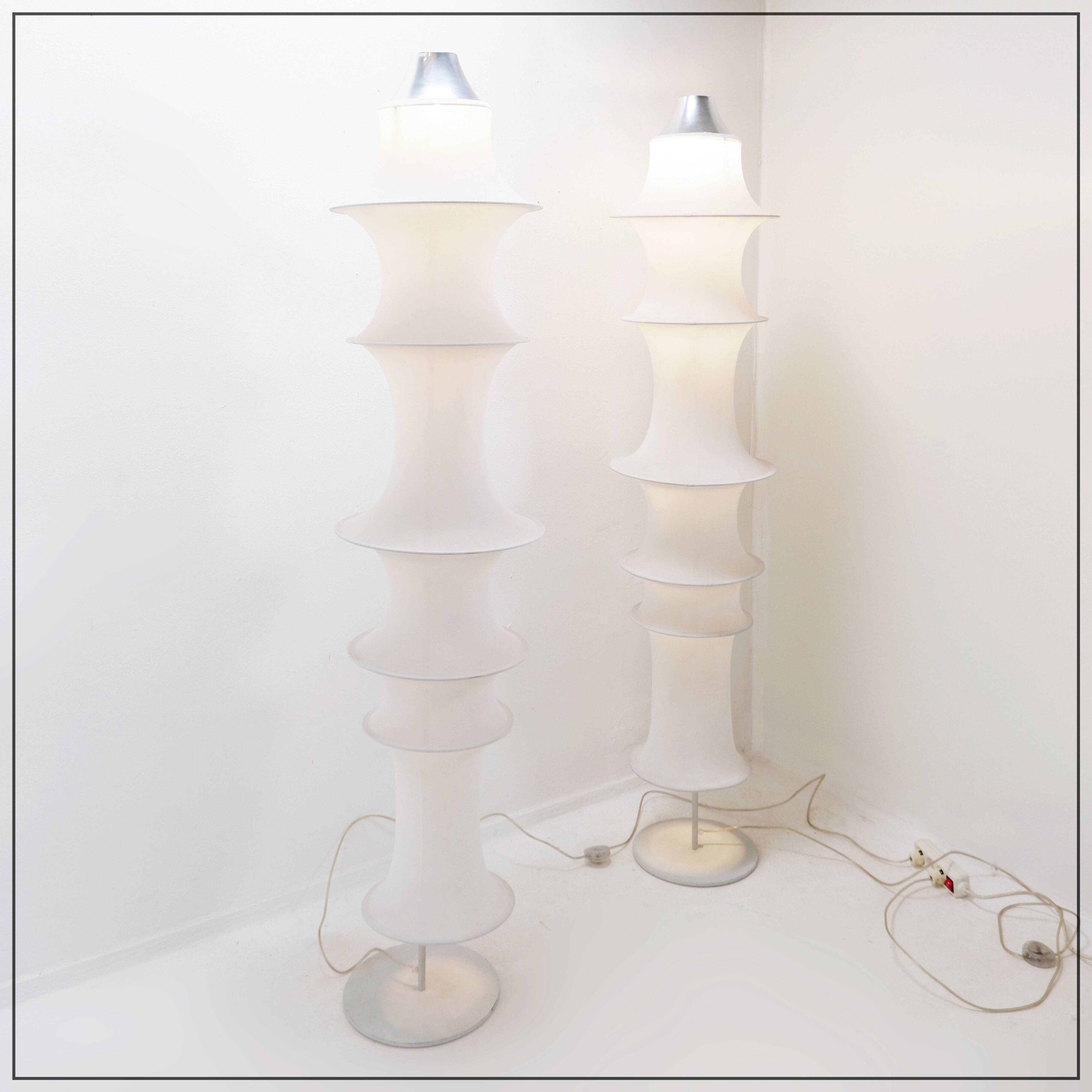 Set of 2 'Danese' floor lamps by Bruno Munari for Artemide - 1960s