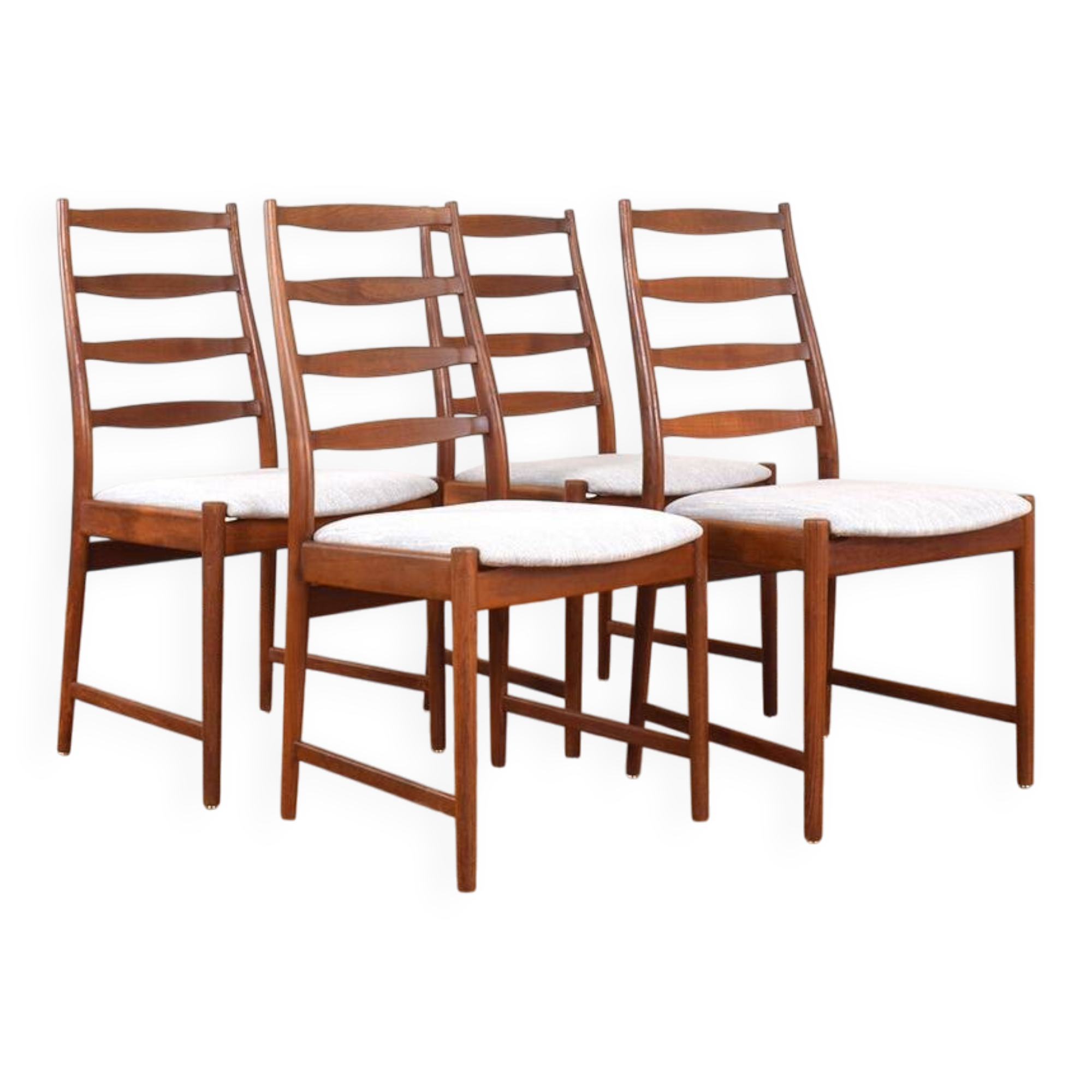 Mid-Century Danish Teak Dining Chairs by T. Afdal for Vamo, 1960s, Set of 4