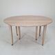 Extendable Solid Oak Dining Table with 2 Leaves