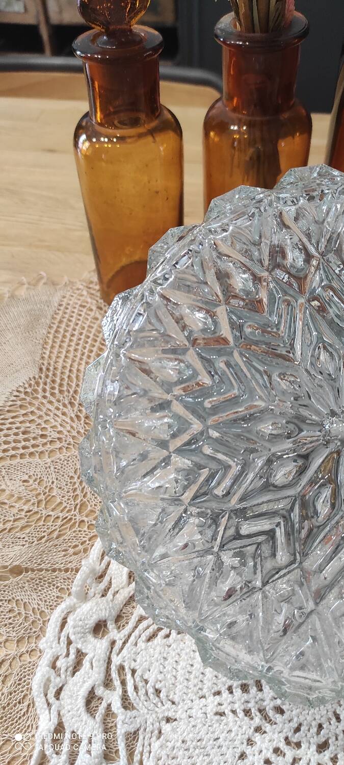 Wall light, ceiling light vintage glass