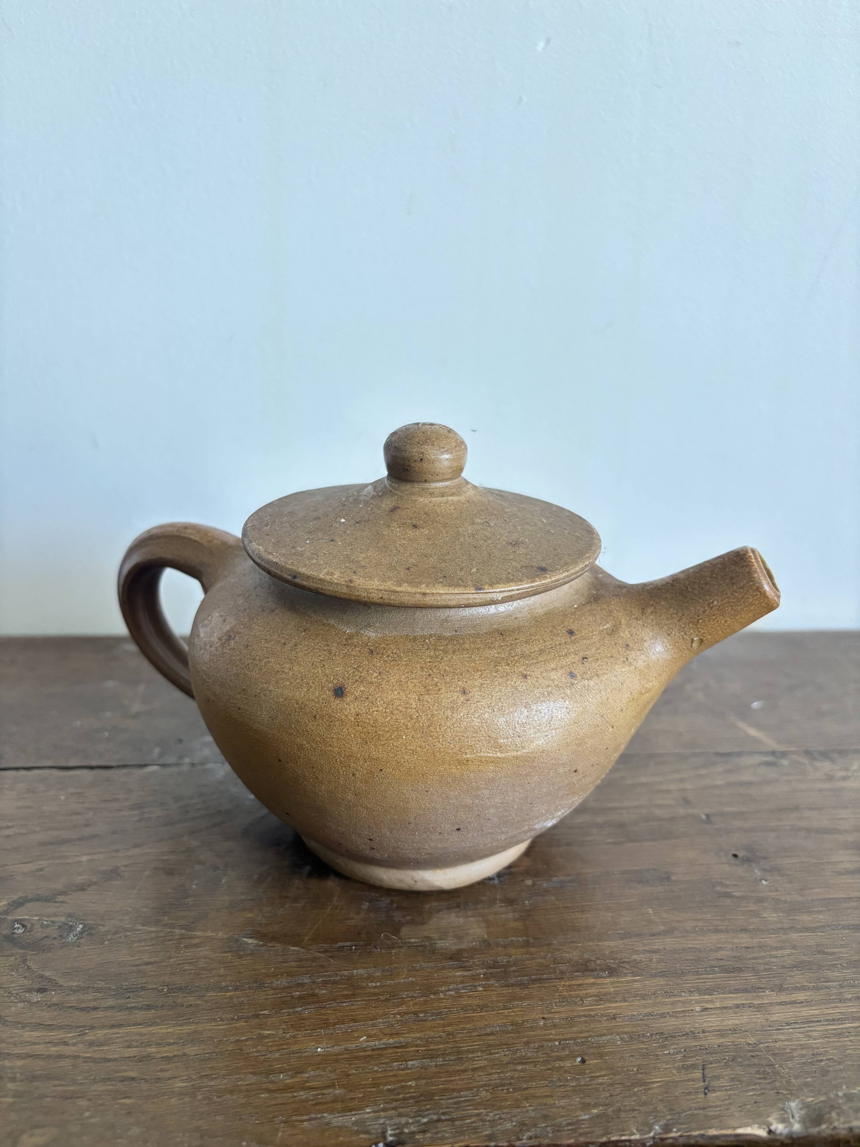 Set of French artisanal stoneware ceramics – 1960s