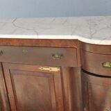 Credenza in mahogany door flame time XIX