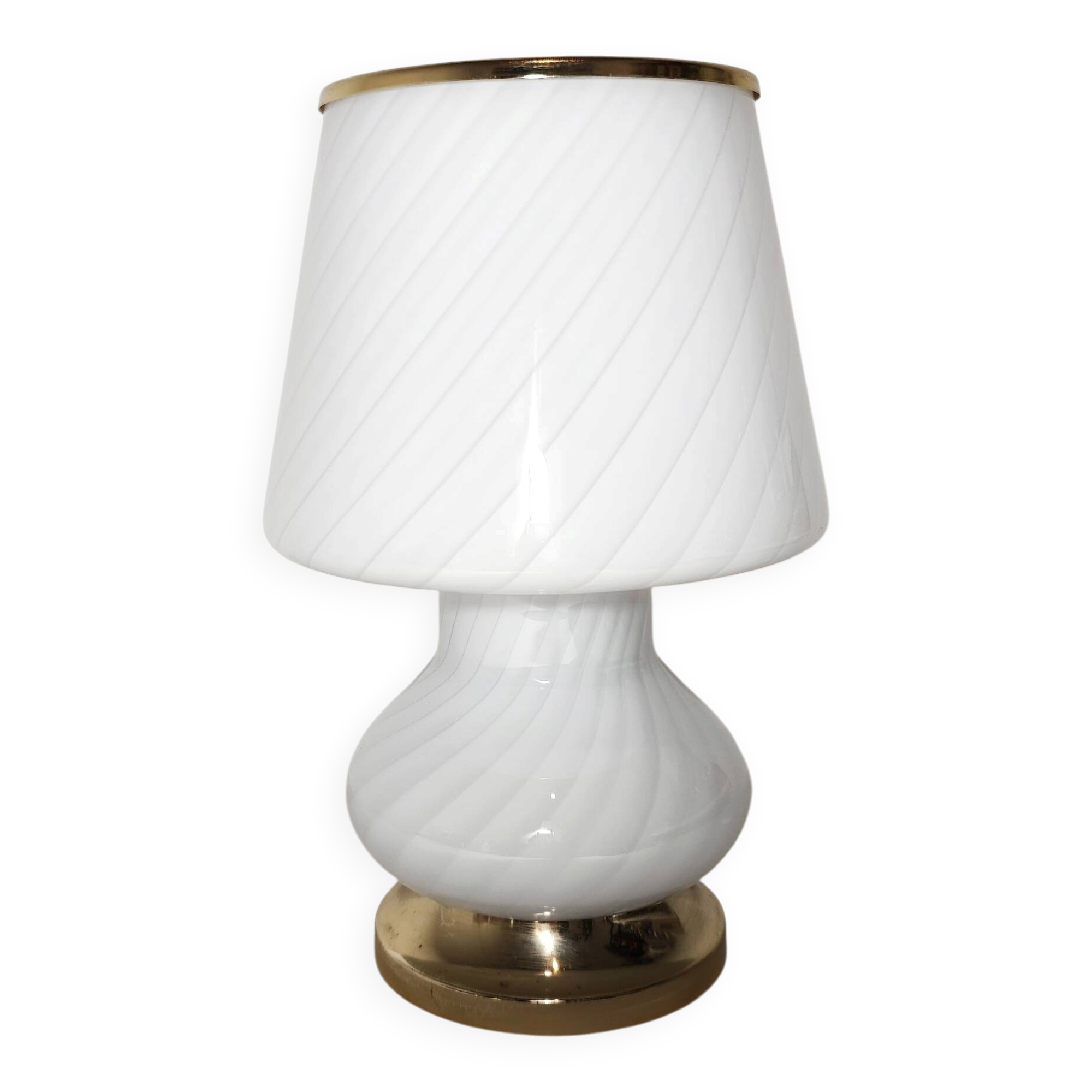 Murano glass table lamp. Italy, 1980s.