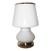 Lampe de table en verre de Murano. Italie, années 1980.