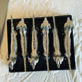 6 doors - vintage dachshund silver metal knife 70