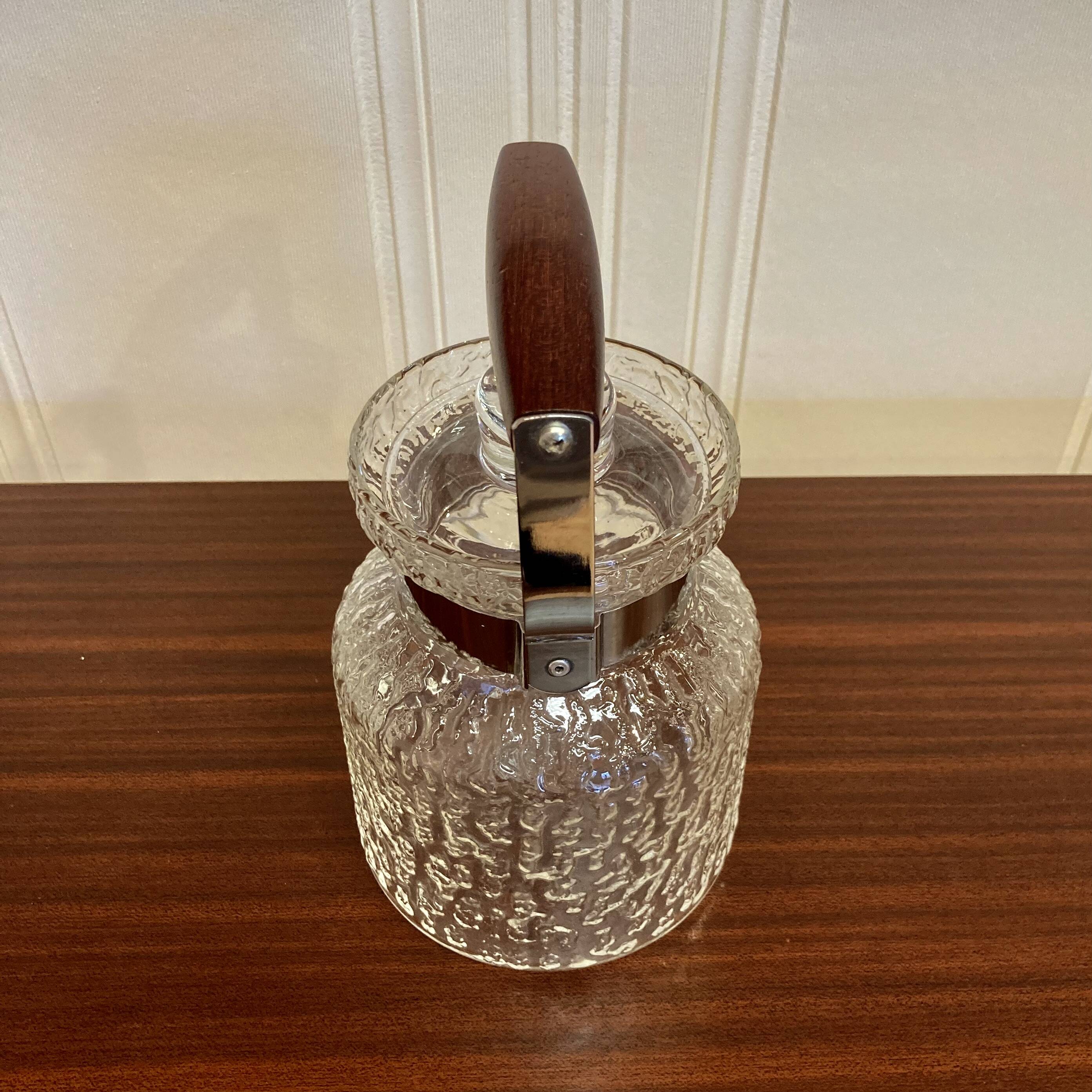 Scandinavian design glass teapot 1950.