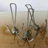 Series of 3 old hooks, coat rack, late nineteenth, early twentieth