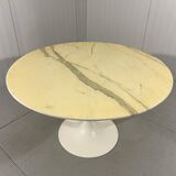 Round marble dining table with tulip foot 1960’s
