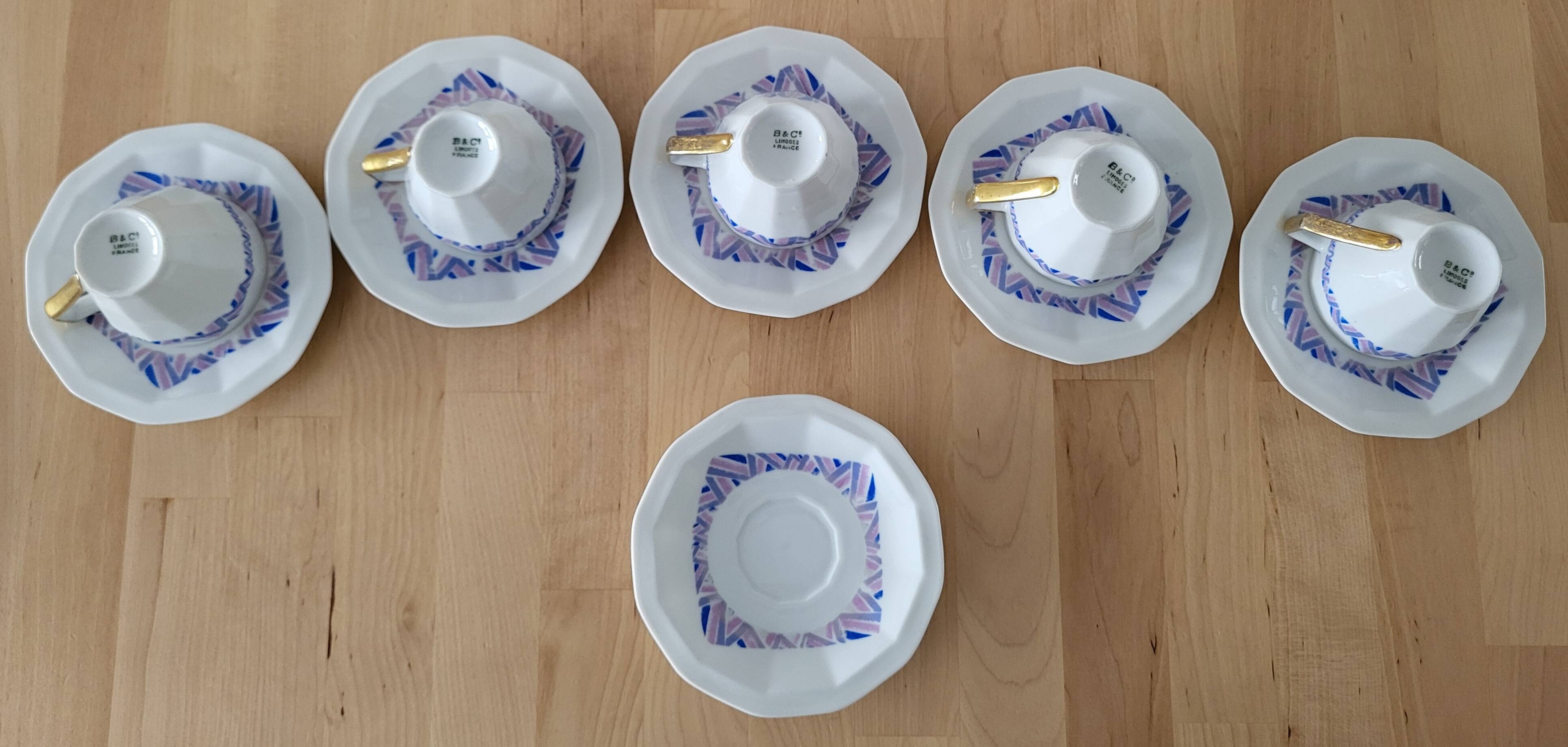 Art Deco coffee/tea service Bernardaud Limoges 1930s