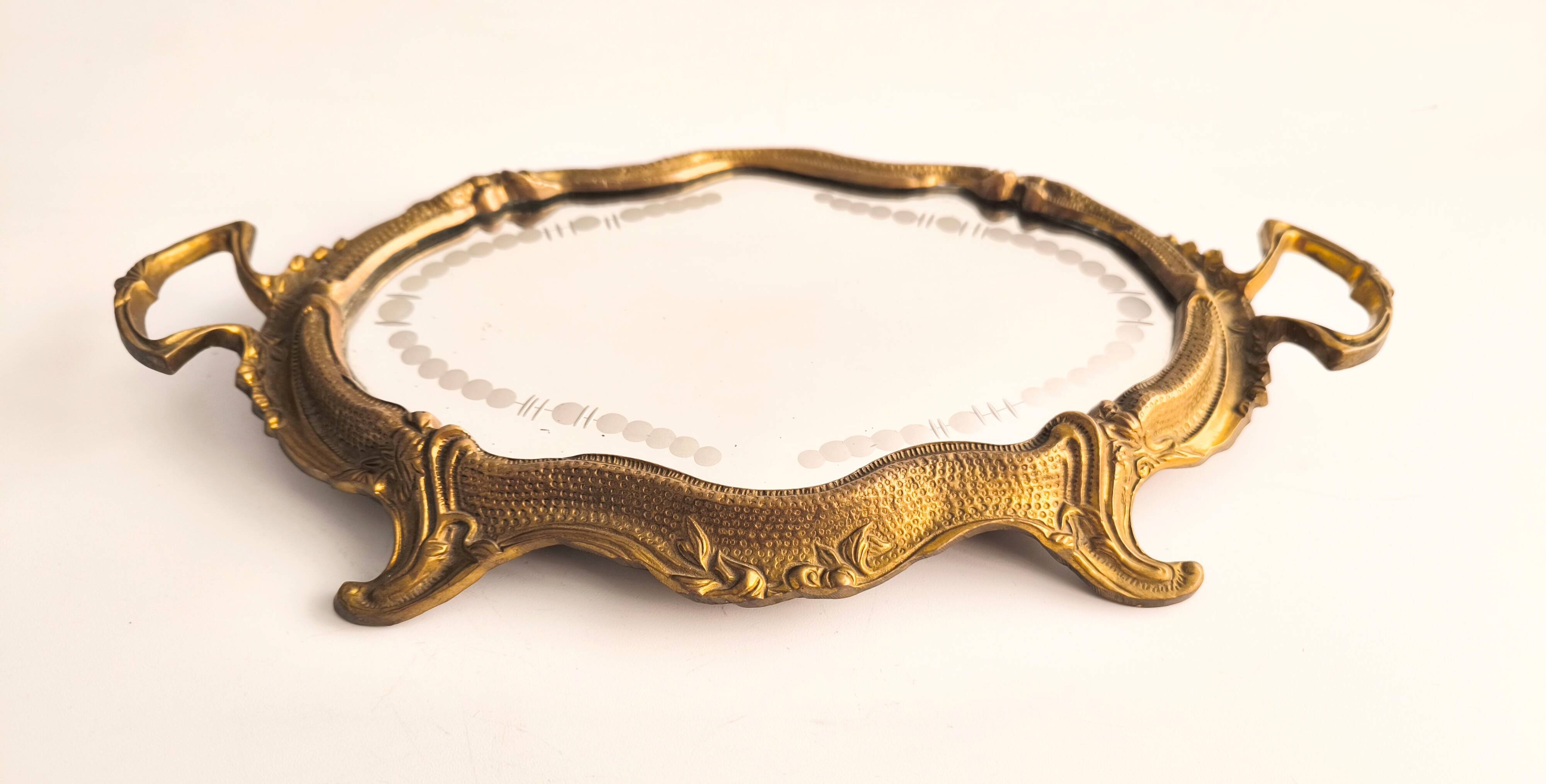 French bronze tray in Louis XV style