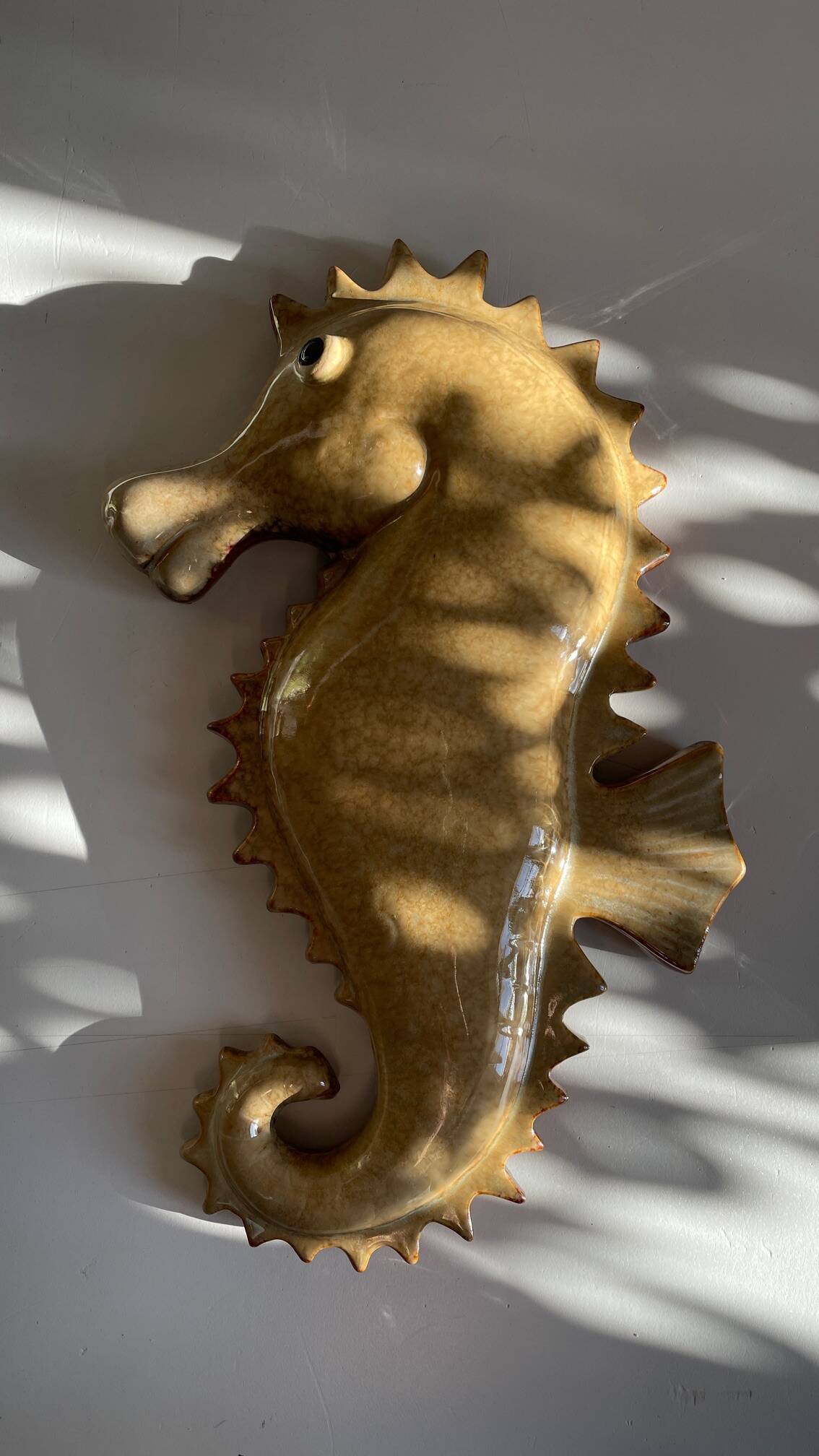 SEAHORSE Ceramic Wall Hanging VINTAGE