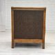 1950s, Danish armchair, furniture wool, solid carved oak wood.