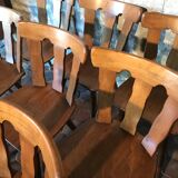 Lot of 14 vintage bistro chairs