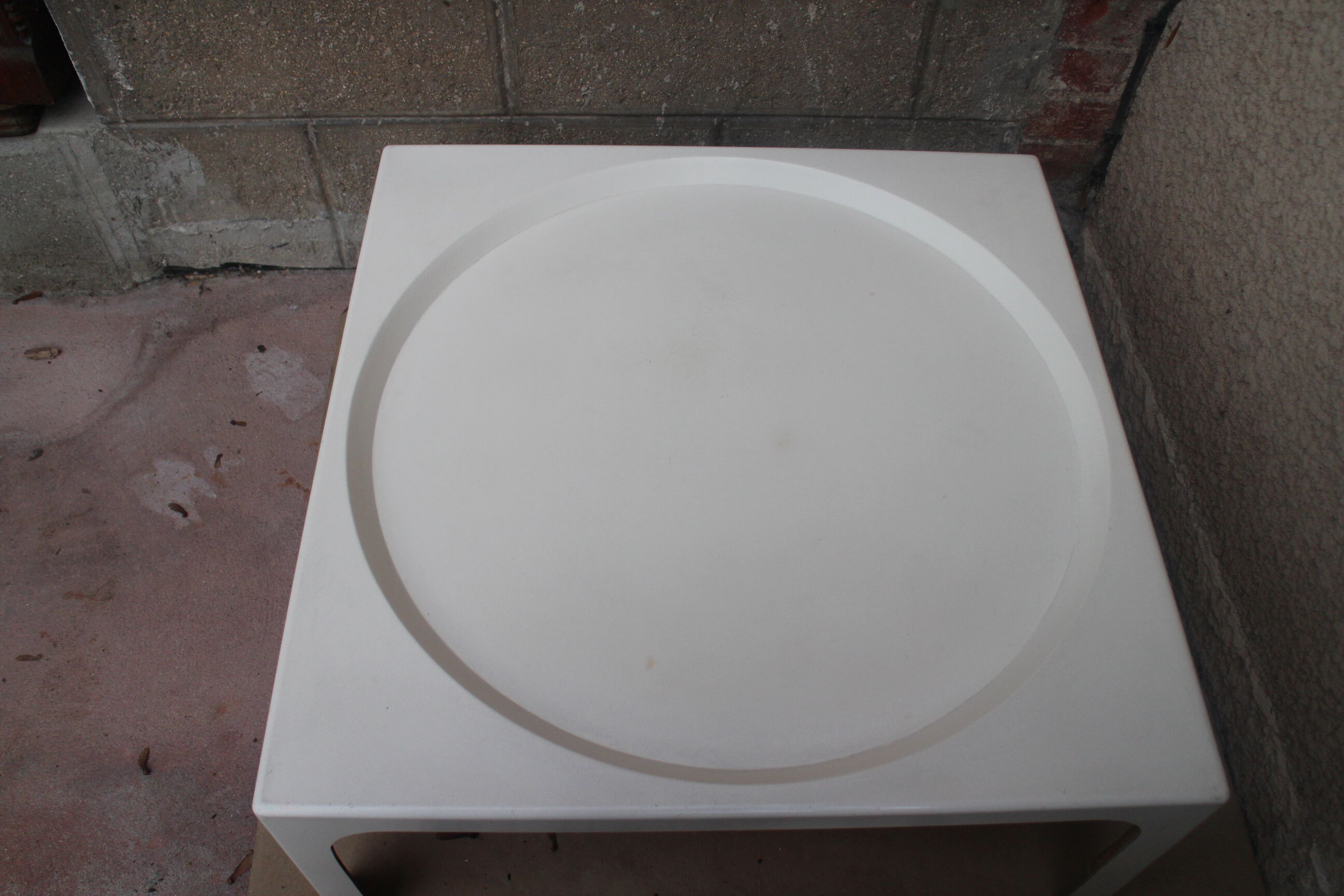 Fiberglass space age coffee table 1970