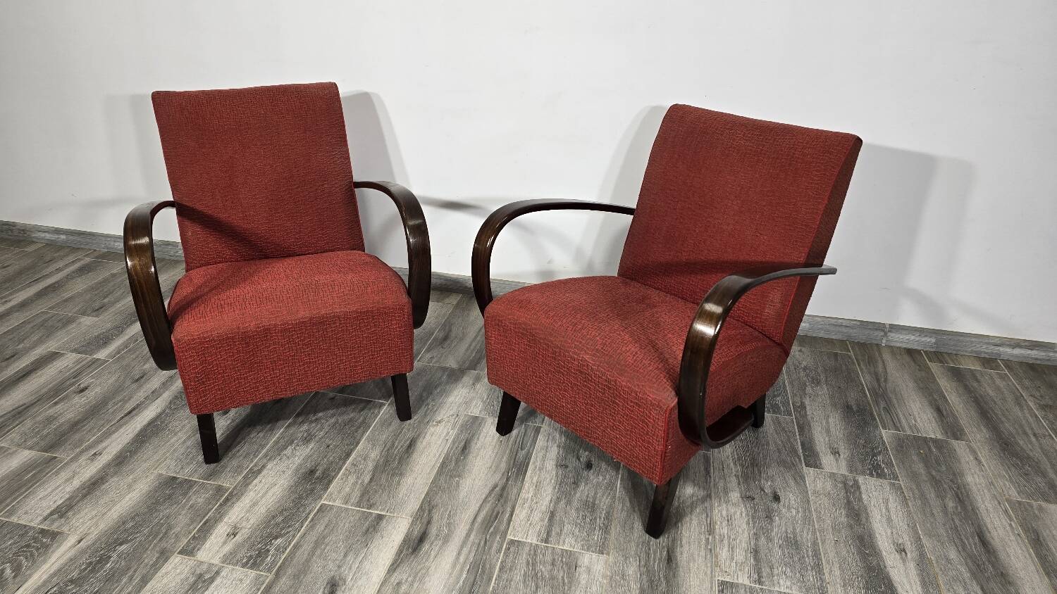 Set of Vintage Armchairs by Jindrich Halabala, 1940s