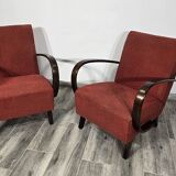 Set of Vintage Armchairs by Jindrich Halabala, 1940s