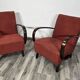 Set of Vintage Armchairs by Jindrich Halabala, 1940s