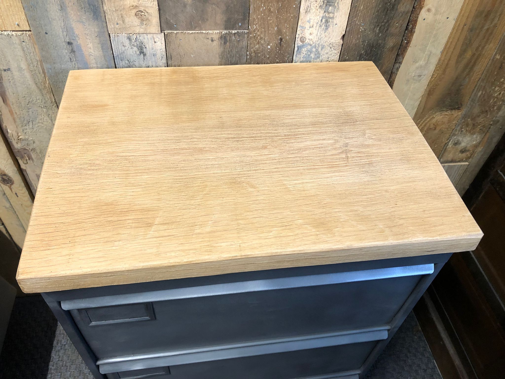 Storage valve cabinet Atal industrial shoe, metal wood