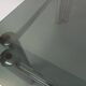 Vintage Italian Space Age square coffee table in smoked glass and chrome metal