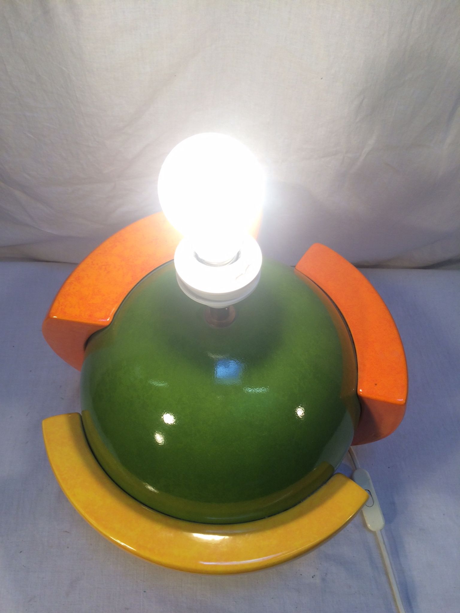 Vintage lamp "Laurence" ball format by François Chatain for Roche Bobois - 80s
