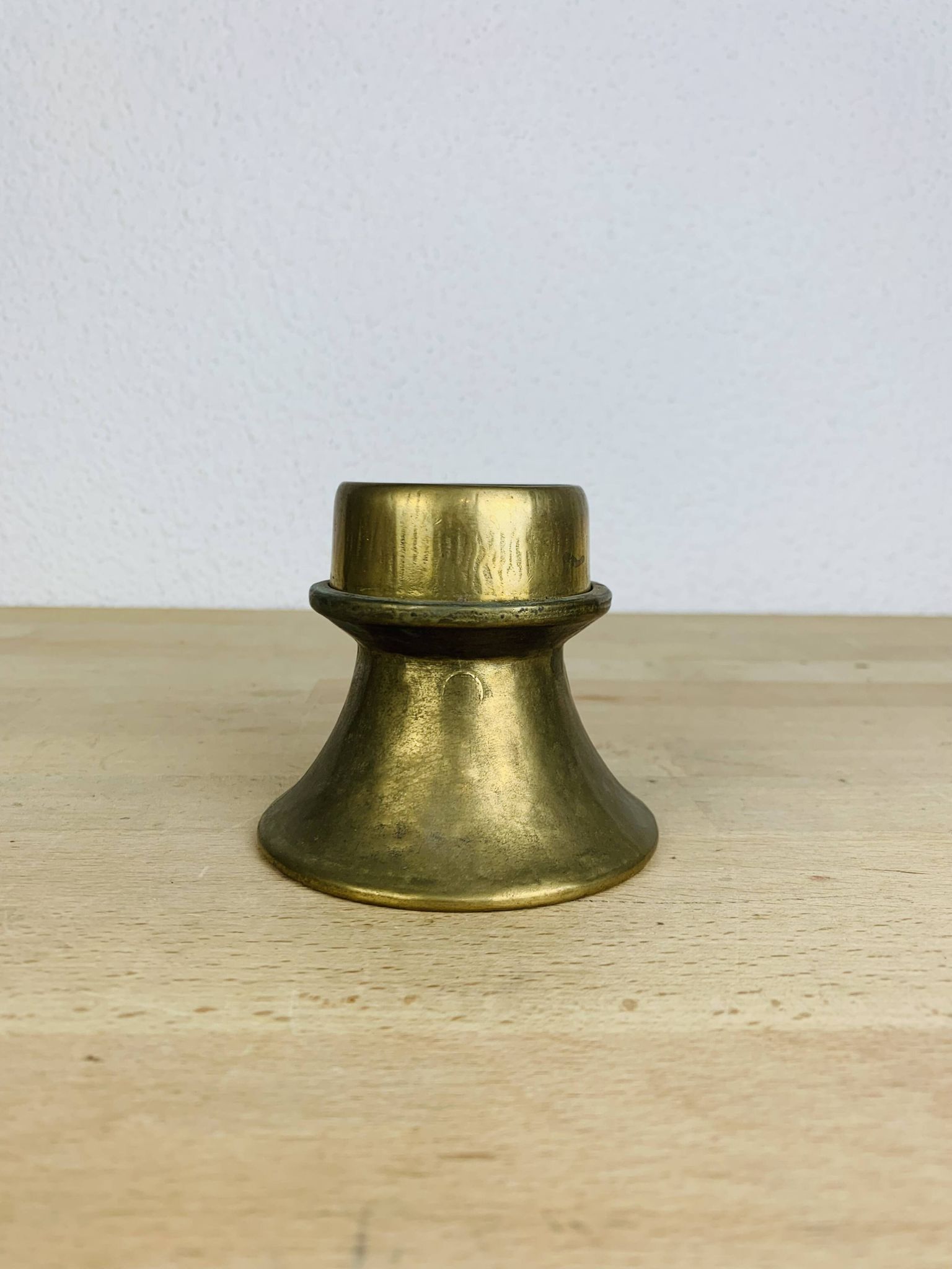 Bougeoir laiton doré style scandinave, vintage