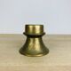 Scandinavian style gold-plated brass candle holder, vintage