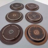 Large Russian Plates by Ulla Procope for Arabia, Set of 6, Finland, 1960s, Set of 6