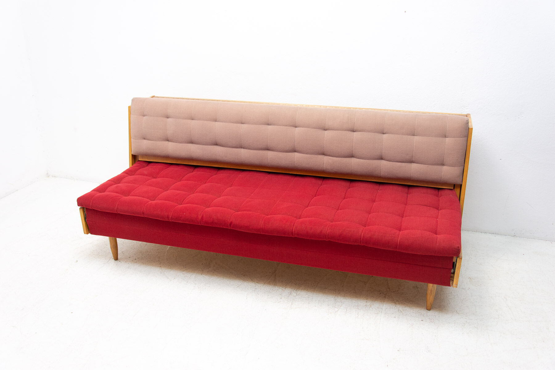 Mid century folding sofabed, 1960´s, Czechoslovakia
