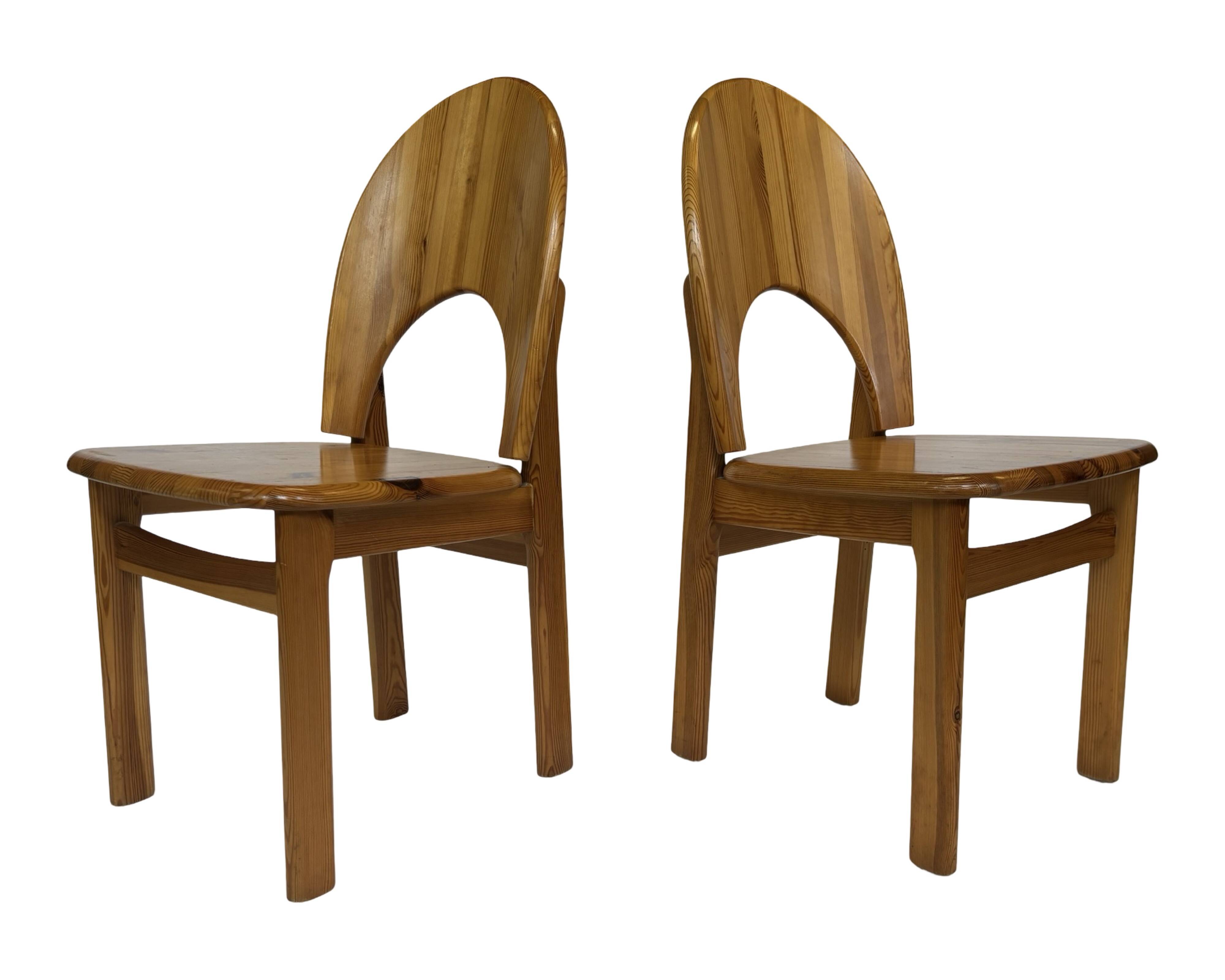 Vintage Rainer Daumiller pine chair minimalist design