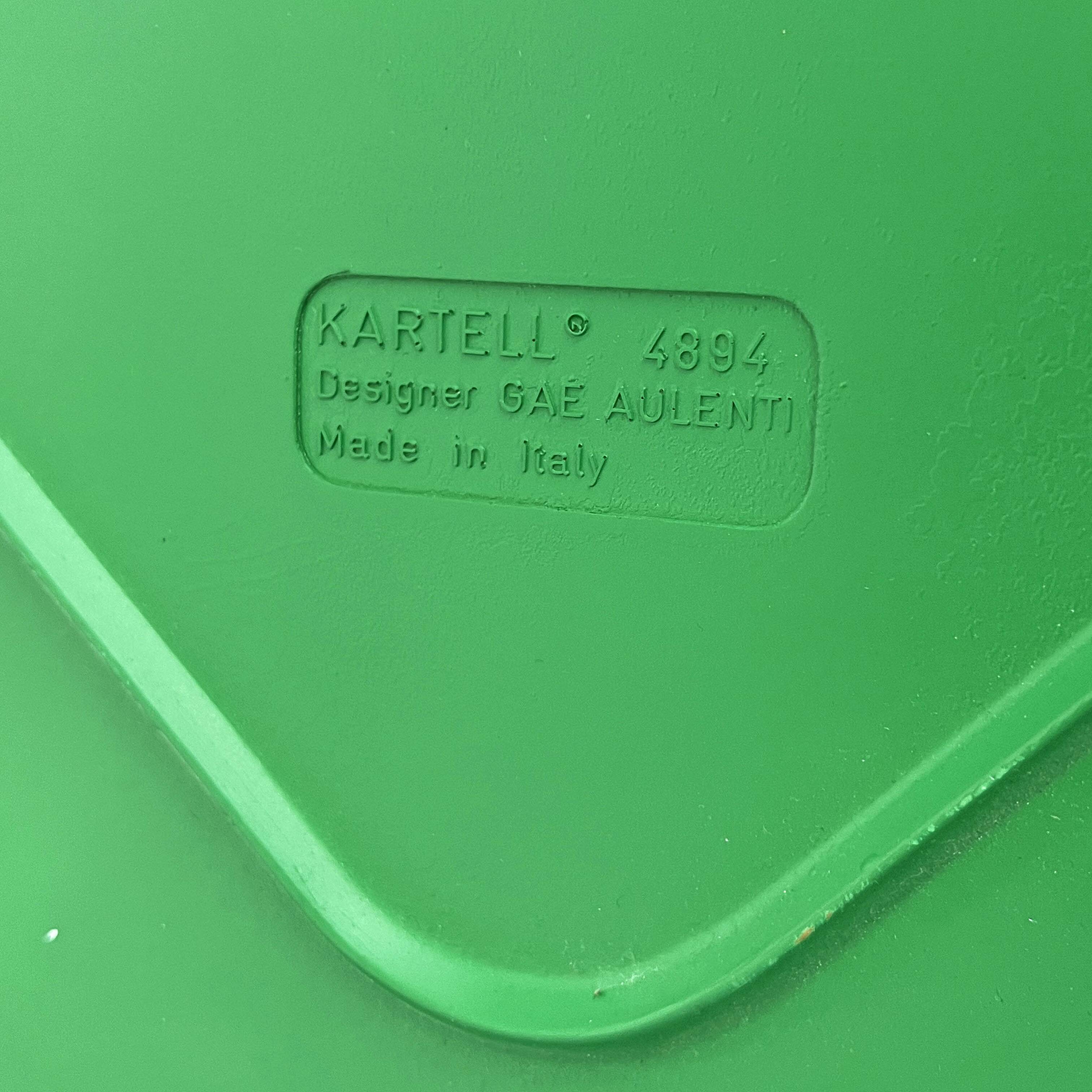 Green coffee table model 4894 by Gae Aulenti for Kartell, 1970