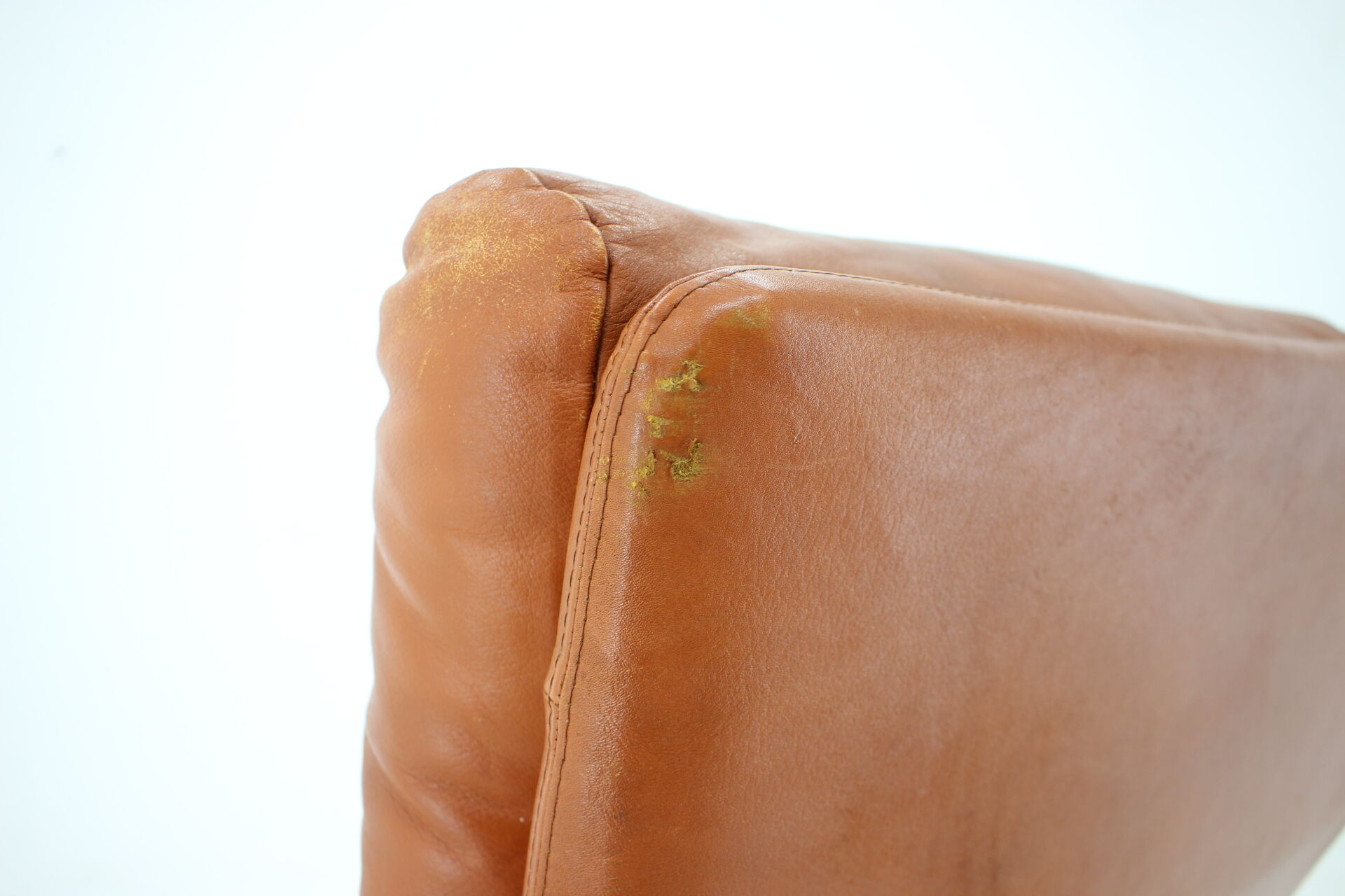 1970s leather swivel armchair by Nili Stoppmobler, Denmark