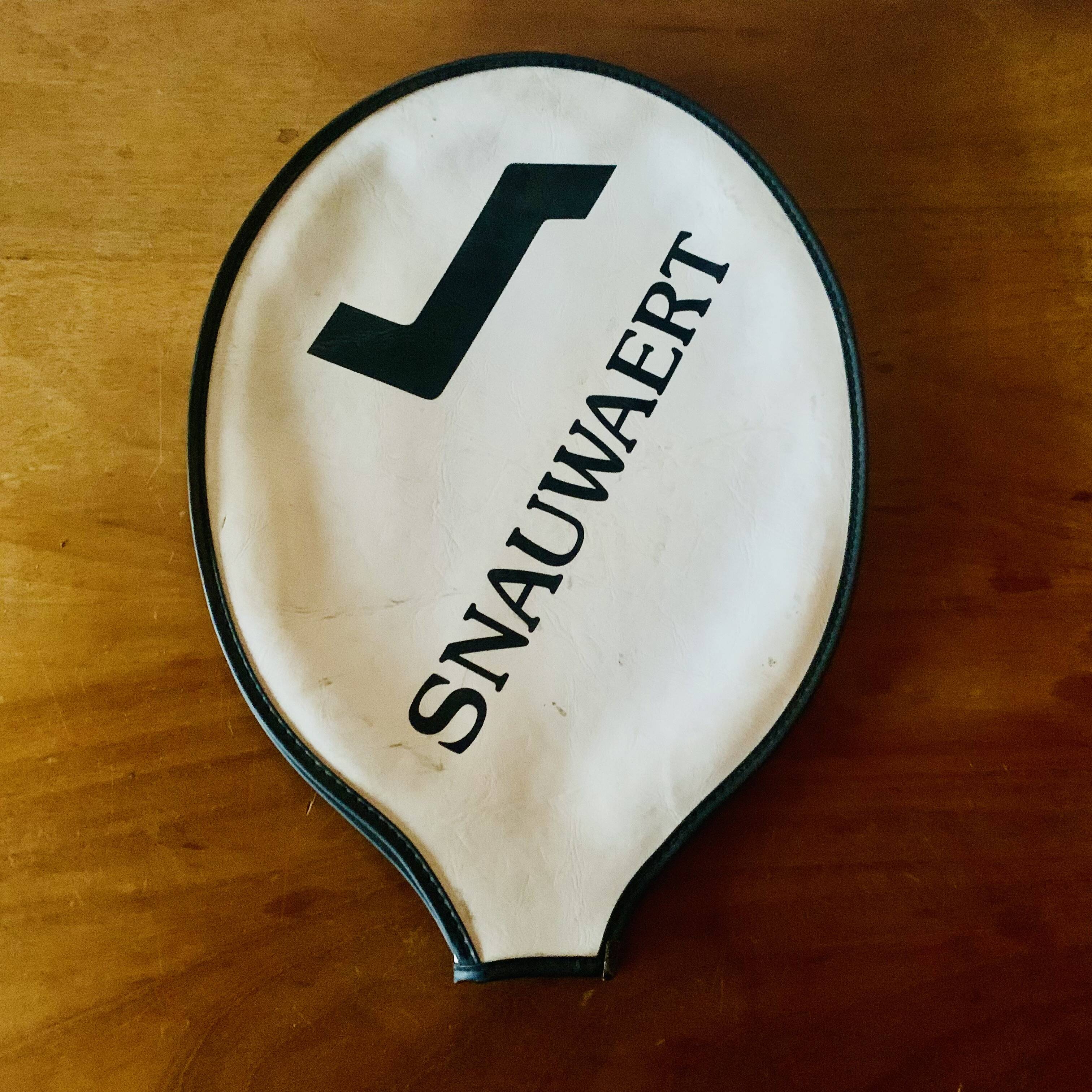 Vintage Snauwaert tennis racket in its case