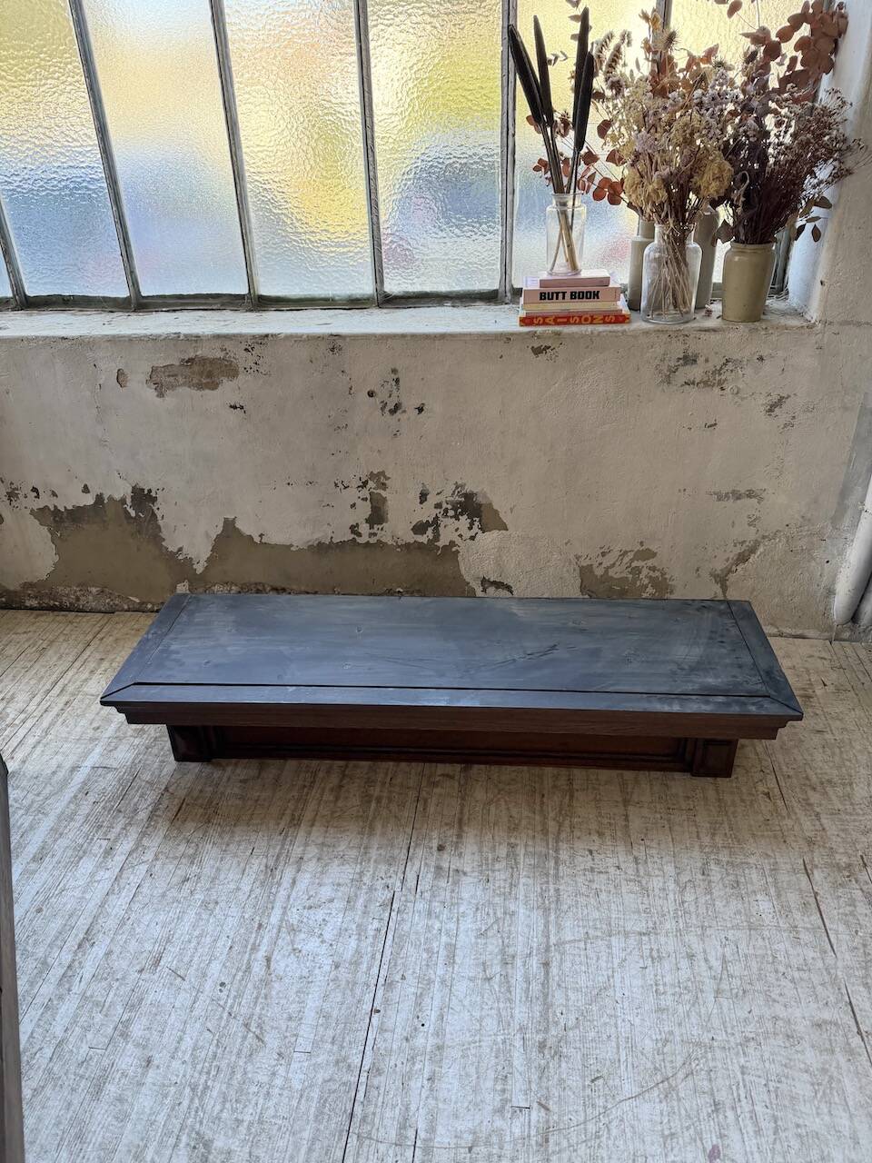 Antique XL Napoleonic oak glass bookcase, 19th century