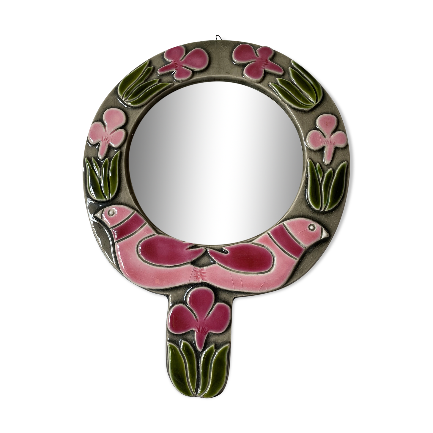 Mithé espelt ceramic mirror 1960