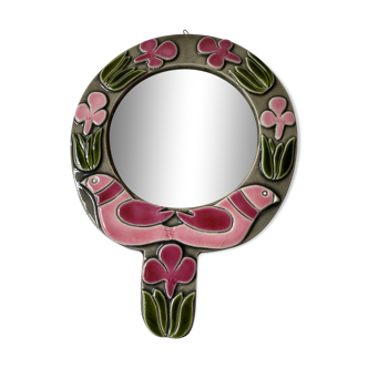 Mithé espelt ceramic mirror 1960