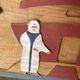 Vintage solid wood noah's ark shelf