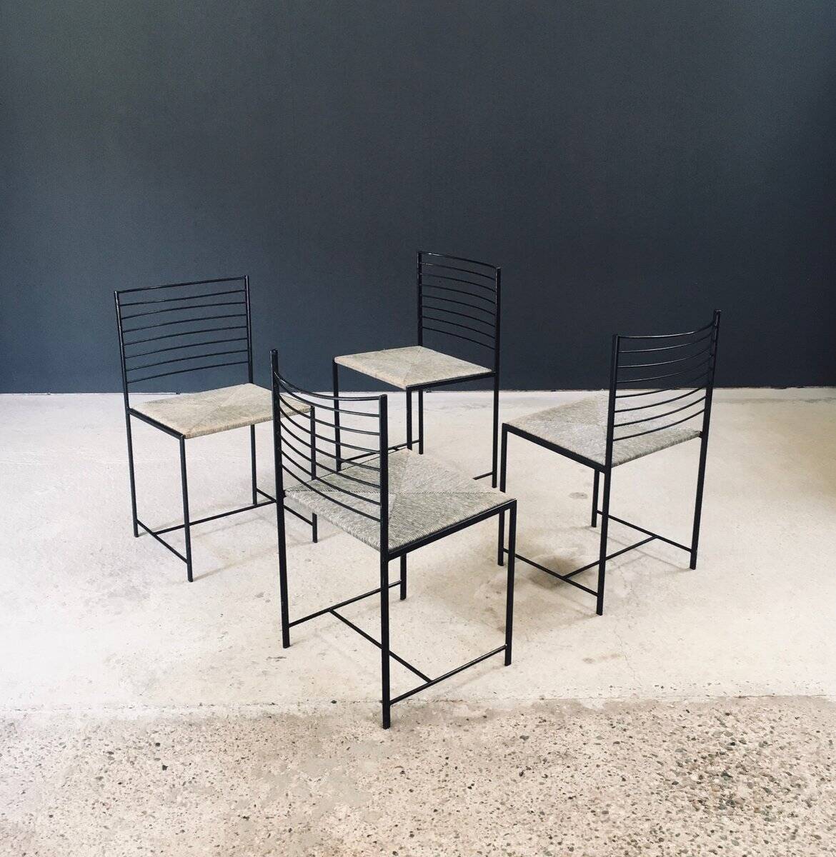 Postmodern Alice Dining Chairs from Cidue, Italy, 1980s, Set of 4