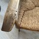 Fauteuil rustique en bois et paille