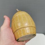 Small, attractive ceramic candlestick from the 1970s, Denmark.