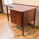 Scandinavian "boomerang" free-form desk in teak - 1960s