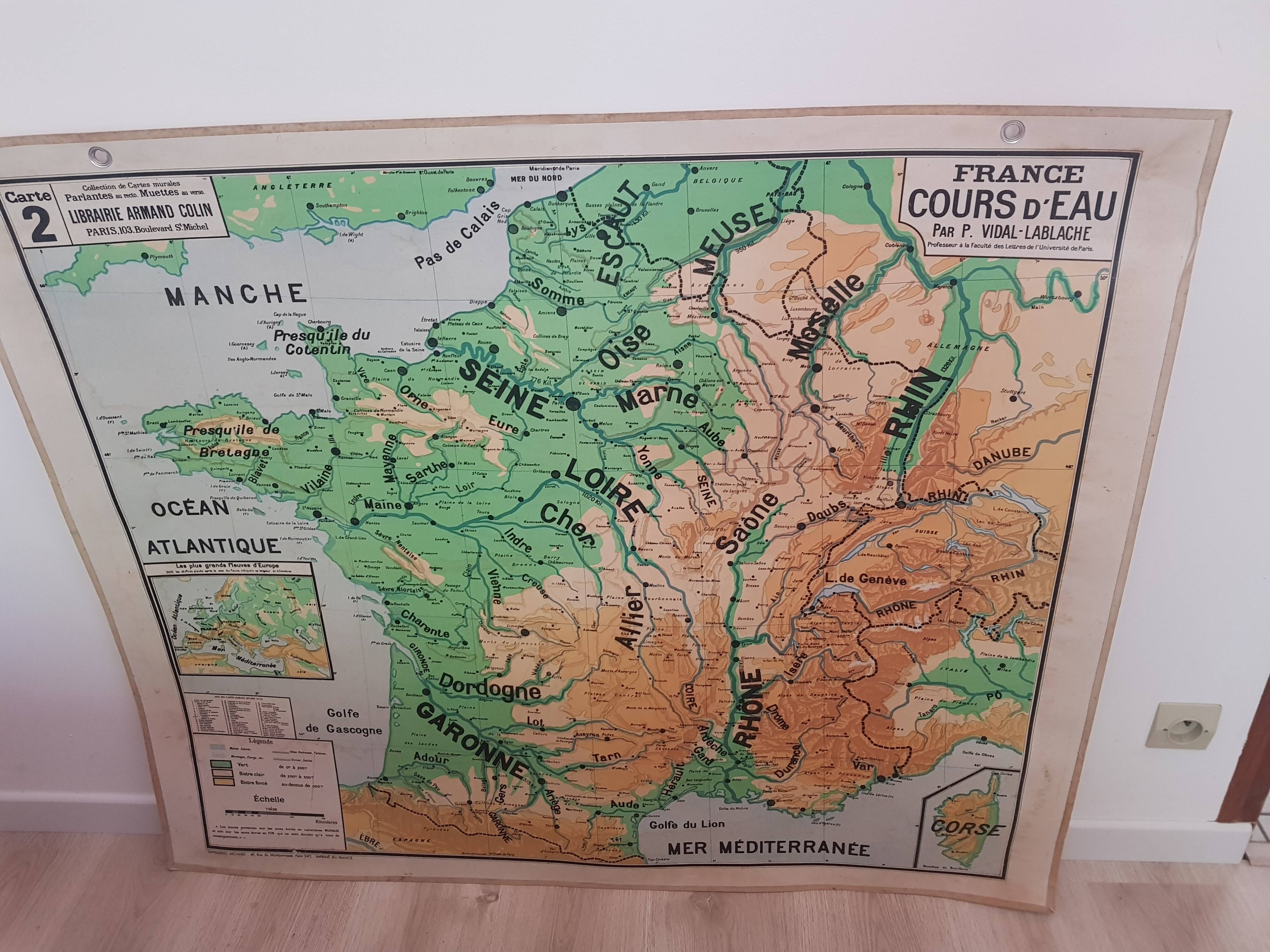 Old Vidal-Lablache school map