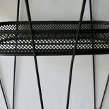 Desserte en métal noir, années 60