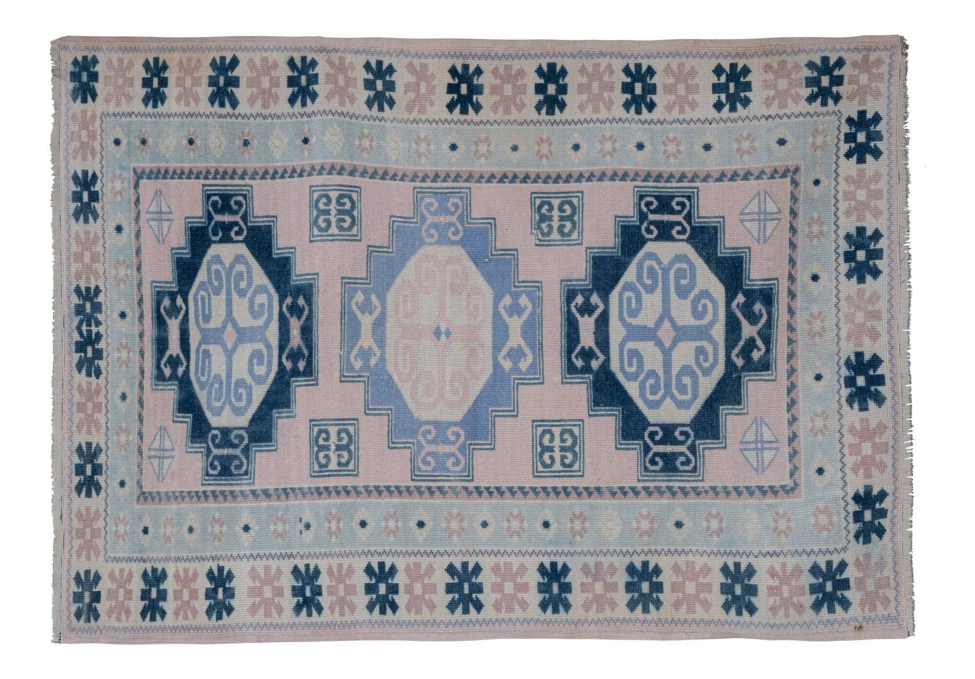 Vintage handmade Turkish rug 95x137 cm