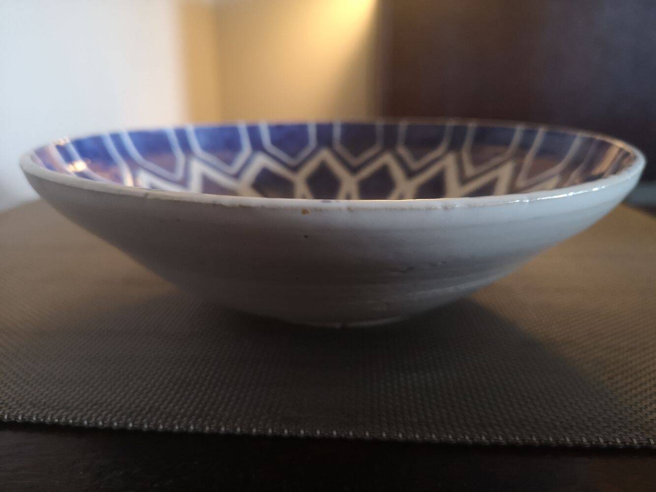 Glazed stoneware cup - Mediterranean work