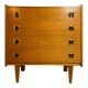 Commode bois vintage pieds compas